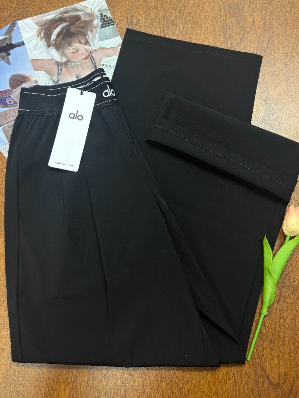 πNWT ALO Yoga Suit Up Trouser BlackπΌ(Regular30 inches) - Picture 3 of 9